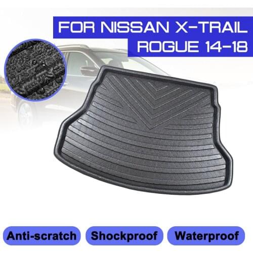 For Nissan X-Trail Rogue 2014 2015 2016 2017 2018 Car Floor Mat Carpet Rear Trunk Anti-mud Cover