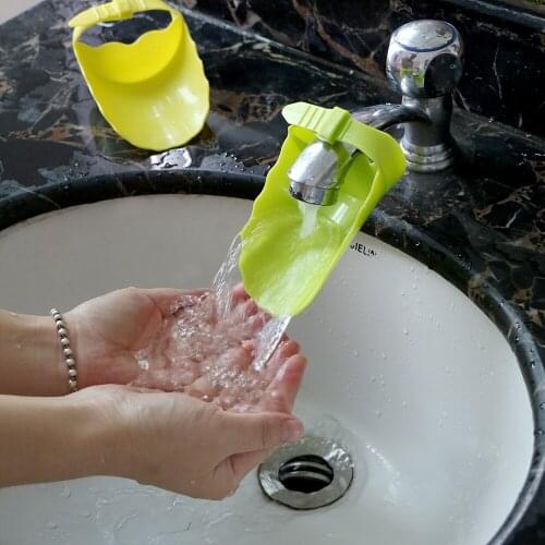 Childrens Guide Sink Faucet Extension Plastic Adjustable Baby Hand-washing Device Faucet Extender