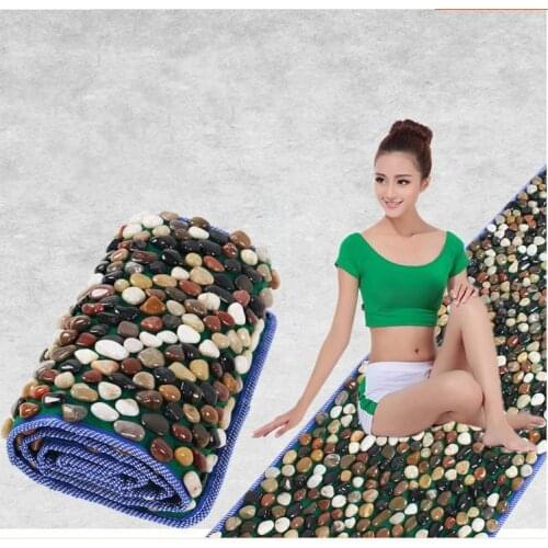 Natural foot foot massager bai maji stone pebbles gravel road walking foot massage cushion mat carpet Refers to the platen