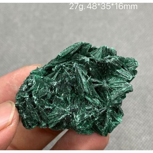 Natural Green Malachite Raw Stone beautiful needle-shaped plus velvet quartz stone mineral specimen healing home decor