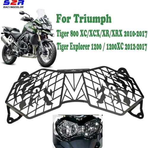Motorcycle Front Light Headlight Headlamp Cover Guard Protector Grill for Triumph Tiger Explorer 1200XC 1200 XC 2012-2017 2016