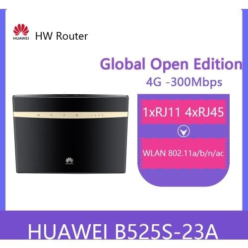 Unlocked Huawei B525s-23a 300Mbps 4G LTE Advanced CAT6 Wireless AC 1000M LAN Wifi Router FREE ANTENNA