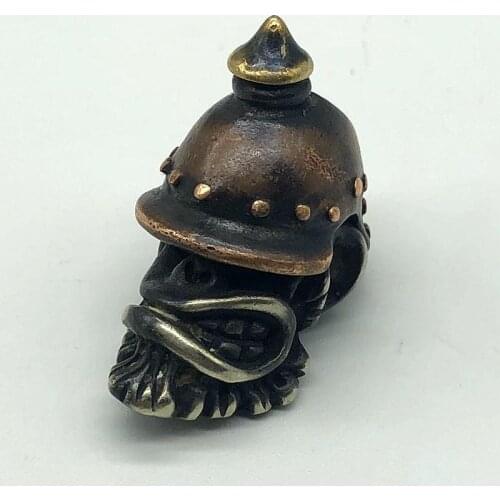 Handmade Yankee Monkey Vintage Brass EDC Pendant Flashlight knife Tool Pendant DIY Pendant Paracord Beads