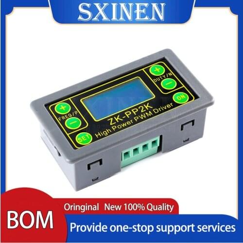 ZK-PP2K PWM DC 3.3-30V 12V 24V Motor Speed Controller Module Regulator 8A 150W Adjustable LED Dimmer Pulse Frequency Duty Ratio