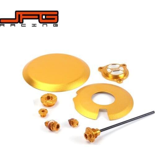 Gold CNC Engine Cover Guard Cap Timing Oil Dipstick Filter Screw Bolt For DRZ400S DRZ400SM DRZ400 S/SM 2000-2015