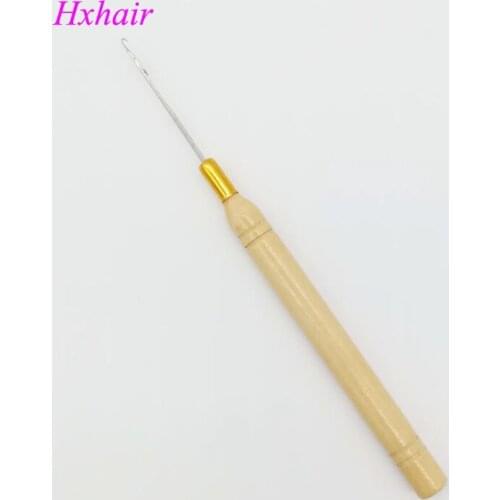 10pcs Wooden Handle Pulling Needle / Micro Rings / Loop Hair Extension Tools