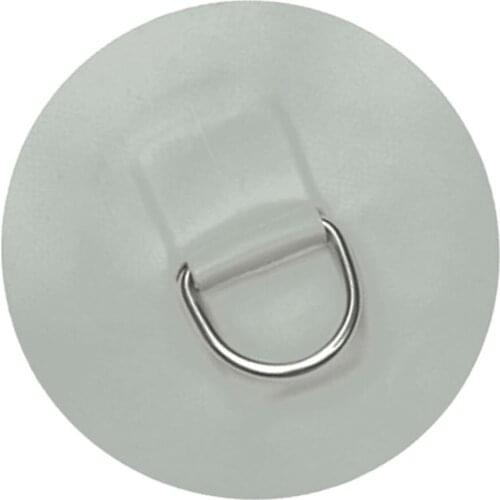 11cm 316 Stainless Steel D Ring Pad/Patch For PVC Inflatable Boat Canoe Gray