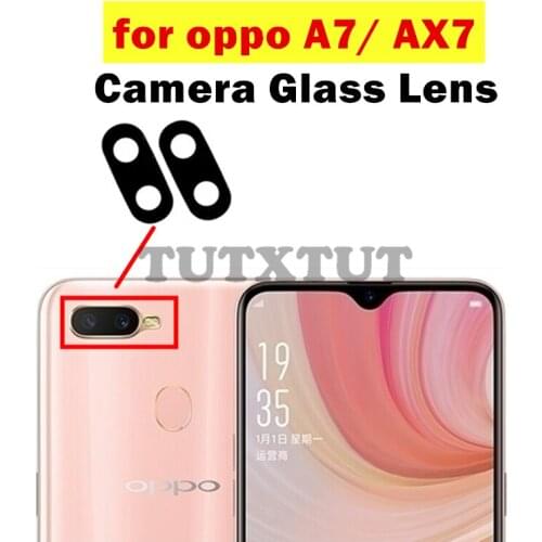 2PCS for Oppo A7/ Ax7 Back Camera Glass Lens Main Rear Camera Lens with Glue for Oppo A7/ Ax7 Repair Spare Parts