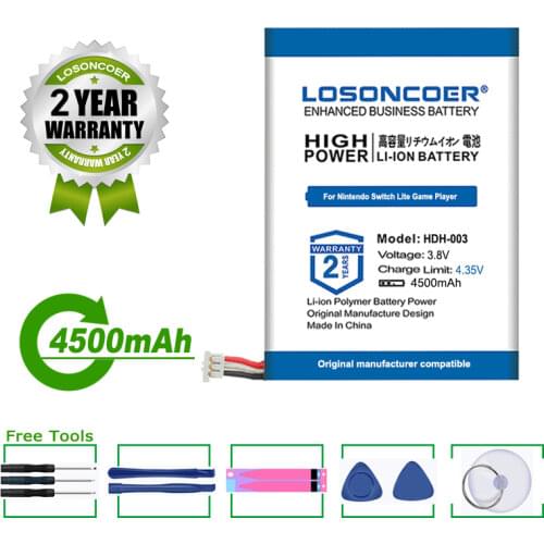 LOSONCOER Battery 4200mAh HDH-003 Battery For Nintendo Switch Lite Game Player Li-ion Batteries