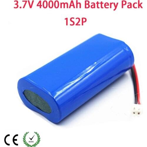 3.7V Battery Pack 4000mAh 18650 Battery 4Ah Rechargeable Batteries For CCTV/Loudspeakers/Robot/Lamps