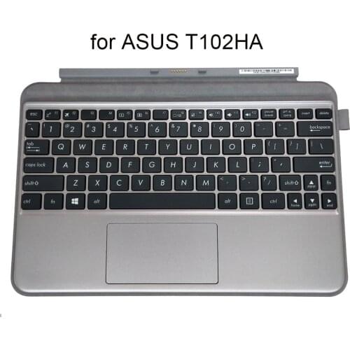 English keyboard topcase palmrest for Asus Transformer Mini T102HA US QWERTY replacement keyboards silver cover 0KNB1-00A4US00
