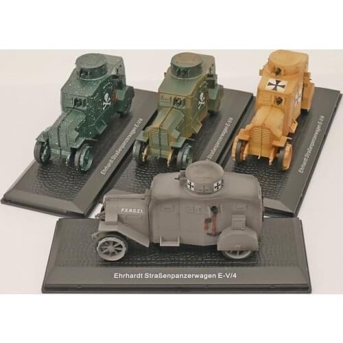 Atlas 1:43 Ehrhardt strabenpanzerwagen E-V/4 Armored vehicle WWI Military Model