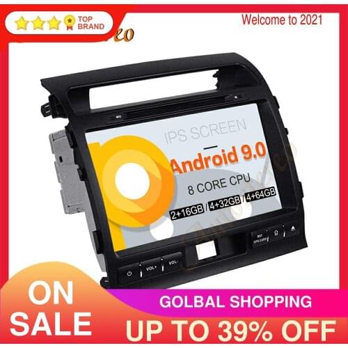 Car DVD Player Android 9.0 PX5/PX6 Multimedia Player GPS Navigation For TOYOTA LAND CRUISER LC200 2008-2015 Auto Radio Head Unit