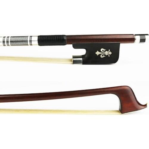 4/4 Size Pernambuco Cello Bow ,Natural Horsehair,Warm Tone,Good balance