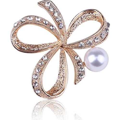 New han edition brooch diamond alloy corsage, flower modelling female pin garment accessories