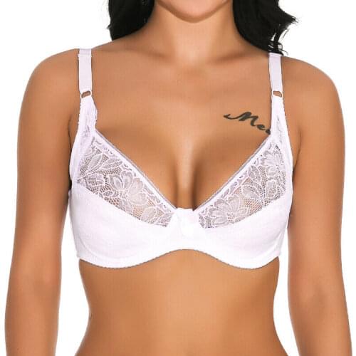 Sexy Push Up Bra Underwire Full Lace Brassiere Underwear Bras For Women Bralette Big Size 32/34/36/38/40/42/44/46 B C D E