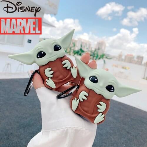 Disney Marvel Star Wars Yoda Boy Bluetooth-compatible Wireless Earphone Case for iPhone airpods1/2/pro3 Mens Earphone Case