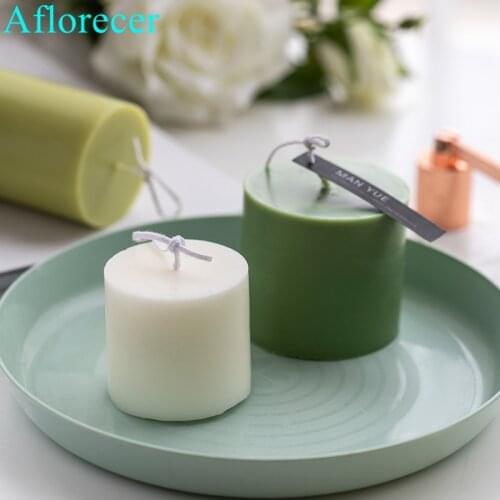 Handmade cylindrical candle 3D Candle Making Mold Model Round Candle Silicone Mould Handmade Craft Candle Making Tool