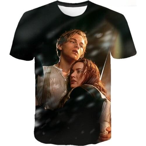 Classic Movie Titanic 3D Printed T-shirts Unisex Summer Fashion Harajuku Streetwear Casual Short Sleeve Cool Oversize Tops alt