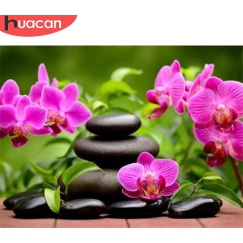 HUACAN 5D DIY Diamond Painting Landscape Zen Full Drill Square Home Decoration Embroidery Picture Handcraft Rhinestone Picture