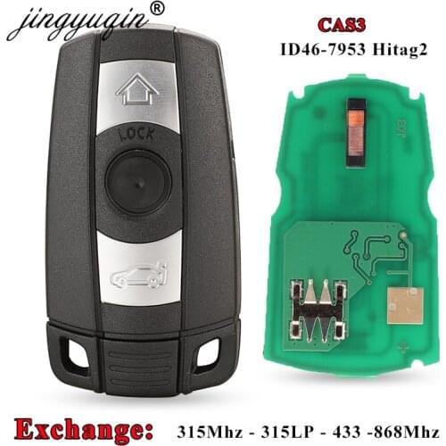 Jingyuqin Exchangeable 315LP 315 433 868MHz ID46 7953 Remote Smart Key for BMW CAS3 System E92/93 E60/61 3/5 Series X5 X6 Z4