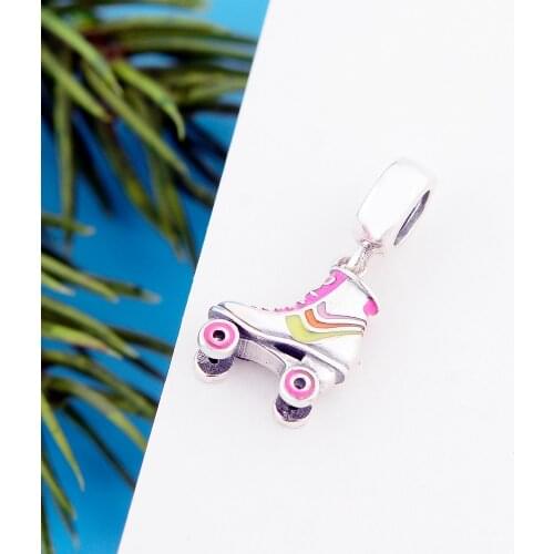 Cool Skates Dangle Charms For Original Snake Bracelet Authentic Jewelry Making 925 Sterling Silver Shoes Bead Women Berloque