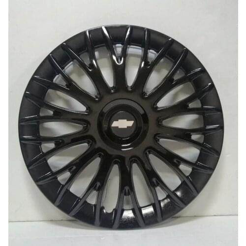 Wheel Rim Cover R15 For Chevrolet Piano Gloss Bright Black Hub Flexible Trim Cap 4pcs/set Emblem Car Tuning Accessories