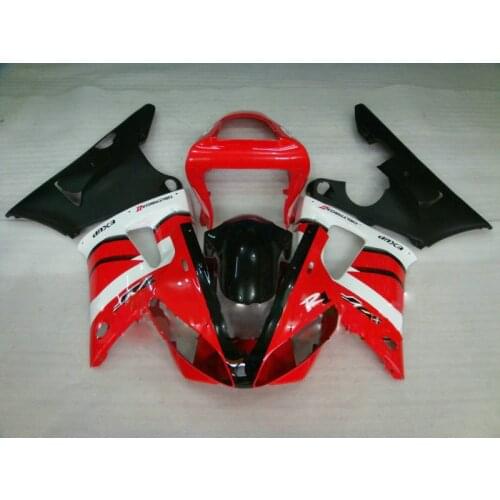 Custom Motorcycle Fairing kit for YAMAHA YZFR1 00 01 YZF R1 YZF1000 2000 2001 ABS Hot red black white Fairings set+Gifts YB47