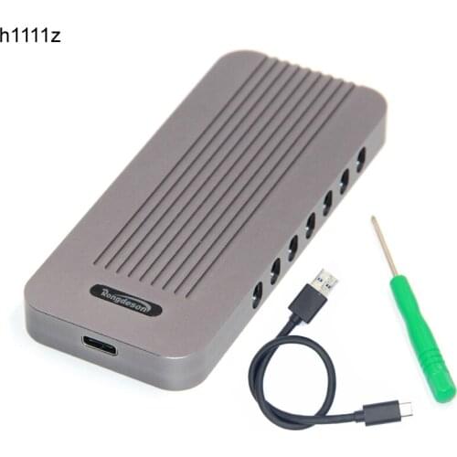 USB3.1 Type C NVMe SSD Enclosure Adapter M KEY Connector M.2 NGFF to USB 3.1 Converter Hard Disk Drive HDD Case Aluminum HDD Box
