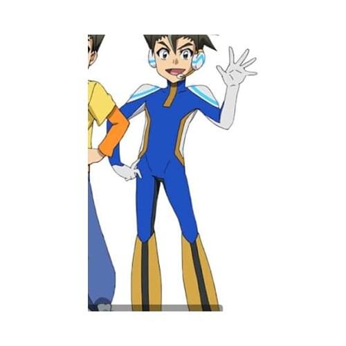 THE ANIMATION SHINKALION Daemon Sankan Cosplay Costumes Men Boys Zentai Catsuit Halloween Bodysuit Free Shipping