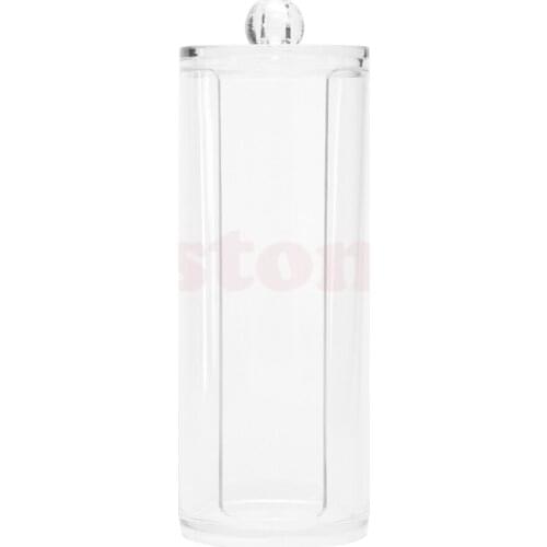 Round Container Storage Case Makeup Cotton Pad Nail Art Remover Paper Wipe Box