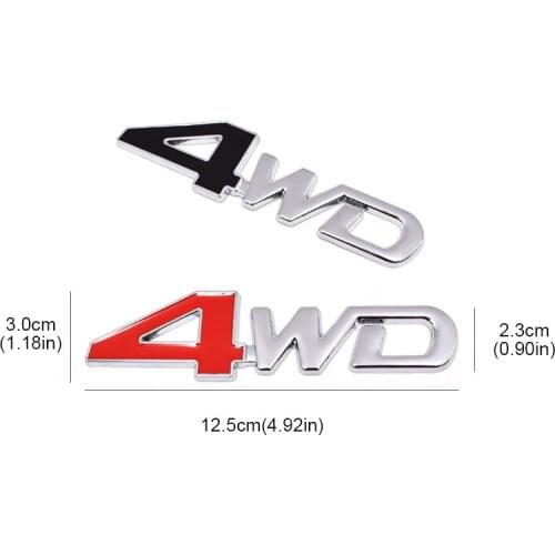 Metal Car Trunk Tail Sticker for Two Spot Goby 4WD Emblem Vehicle Modified Decorative Decal Auto Accessories