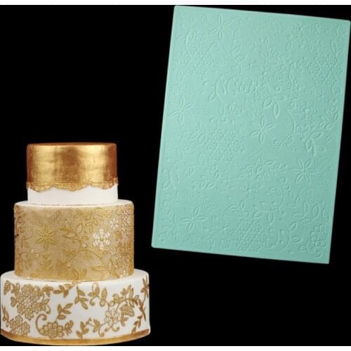 Flower Pattern Cake Border Silicone Mold Lace Mat Fondant Cake Decorating Tool Chocolate, Gumpastes Mould, Sugarcraft Bakeware