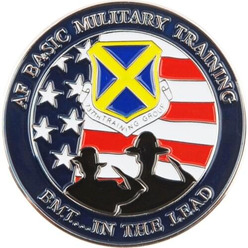 US EAGLE AF BASIC MILITARY TRAINING 737TH TRAINING GROUP CHALLENGE BADGE COIN