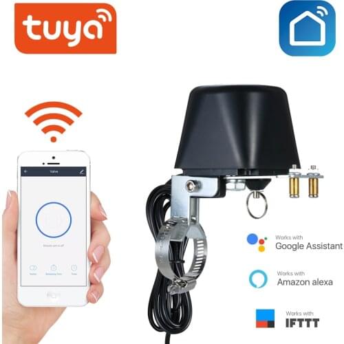Tuya Zigbee Smart Valve Controller For Water Gas Pipeline Auto Shut ON Off Compatible With Alexa Google Assistant SmartLife EU