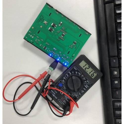 USB 5V 2A DC 12V 10A Output 6x 18650 Batteries DIY Power Bank Box Charger for Cellphone WiFi Router LED Light Security Camera