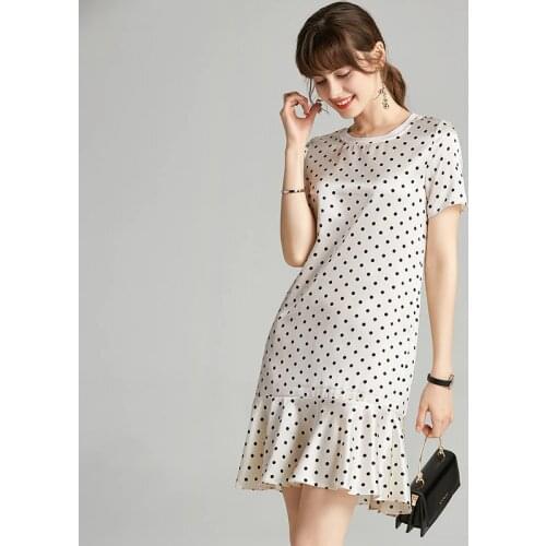 White polka dot floral maxi dress women robe femme 2020 summer long work boho beach office sexy party luxury dresses plus size