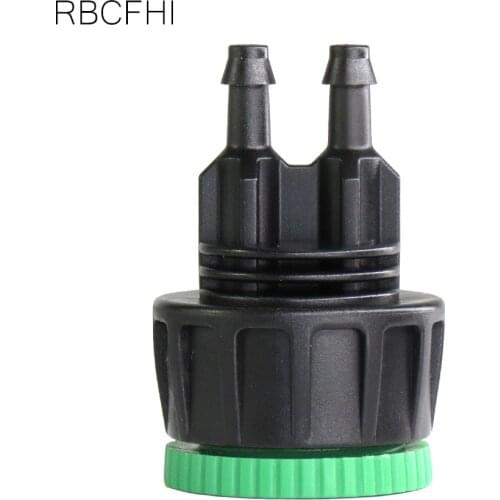RBCFHl 2PC 1/2'' Thread to 1/4'' Double Barb Connector Garden Tap Water Adapter Garden Irrigation Watering Joints Reduced