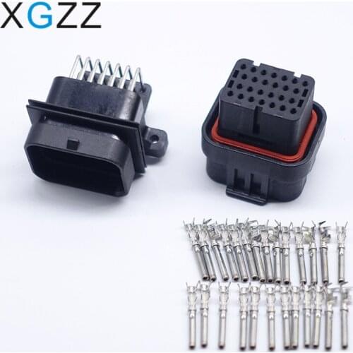 26 Pin Female Waterproof Tyco AMP Super seal automotive ECU ECM 07 08 monster S2R 1000 wire harness connector 2-1437285-2