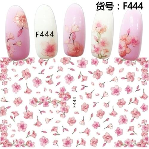 3d nail sticker F series-444 pink spring flower nail decals template Japan type DIY decoration for nail accessory