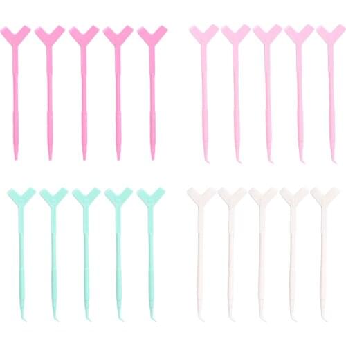 5 Pieces Eyelash Volume Graft Perming Curler Lift Lash Y Brushes Eyelash Brush Grafting Eyelash Tool