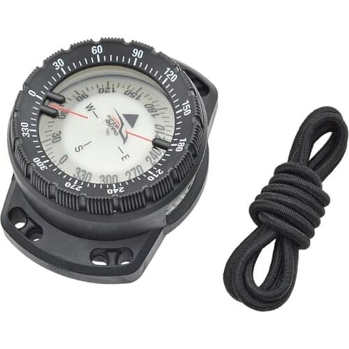 50M High Magnetic Elastic Rope Type Compass Outdoor Luminous Waterproof Underwater Guidance Diving Compass Tools