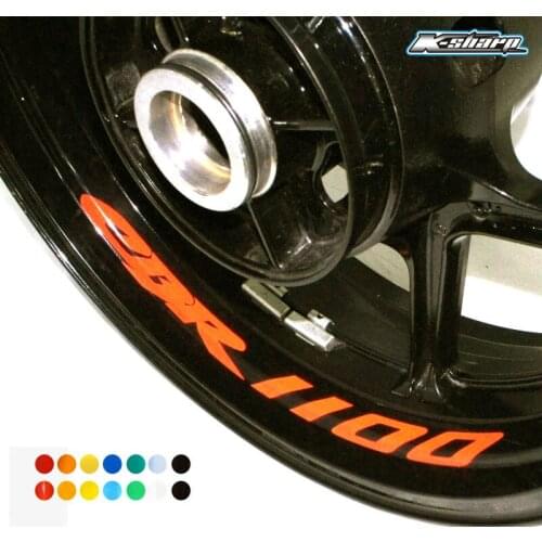8 X CUSTOM INNER RIM DECALS WHEEL Reflective STICKERS STRIPES FIT HONDA CBR 1100
