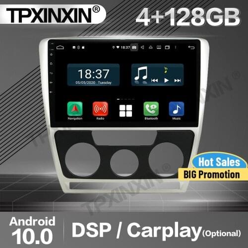 128G Carplay Car Radio 2 Din Stereo Receiver Android For Skoda Octiva 2012 AT IPS GPS Navigation Player Audio Recorder Head Unit
