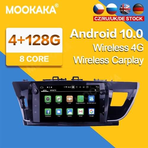10'' Android 10 For TOYOTA COROLLA 2014/2015/2016 LEFT PEPTIDE Car Radio Multimedia GPS Navigation Navi Player Auto Stereo WIFI