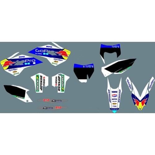 Free Custom Numbers Graphics Backgrounds stickers Decals For Husqvarna TC FC 2014 2015 TE FE 2014 2015 2016 150 250 300 350-450