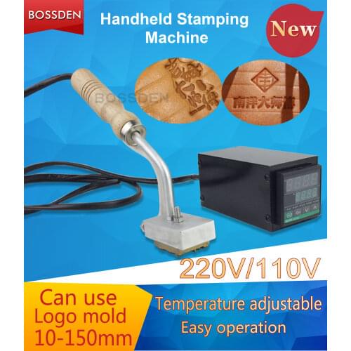BOSSDEN 300W Temperature Control Cake Branding Machine Stamping Bread Burning Beef Embossed Tool DIY Logo Mold