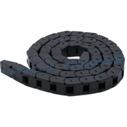 Transmission Chains 15*20mm 1M Non Snap-Open Side Plastic Towline Cable Drag Chain for CO2 Laser Engraving Cutting Machine