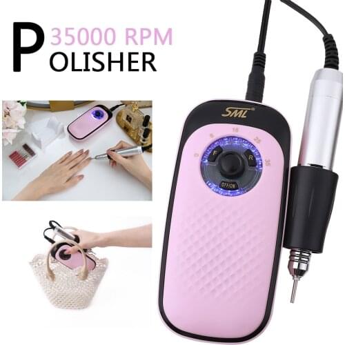 35000RPM Rechargeable Electric Nail Drill Machine Home Manicure Pedicure Kit Set Bit File Sanding Grinding Pen Portable Polisher