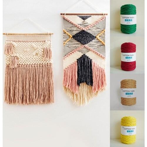 Cotton Yarn Hand Woven Yarn DIY Tapestry Cotton Yarn Wedding Decoration Woven Rope